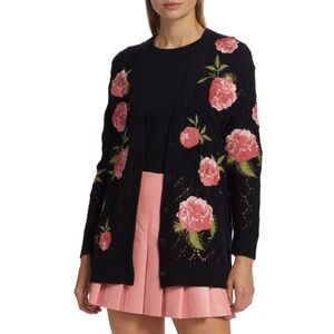 Alice + Olivia - Bradford Rose Grandpa Cardigan Size Small